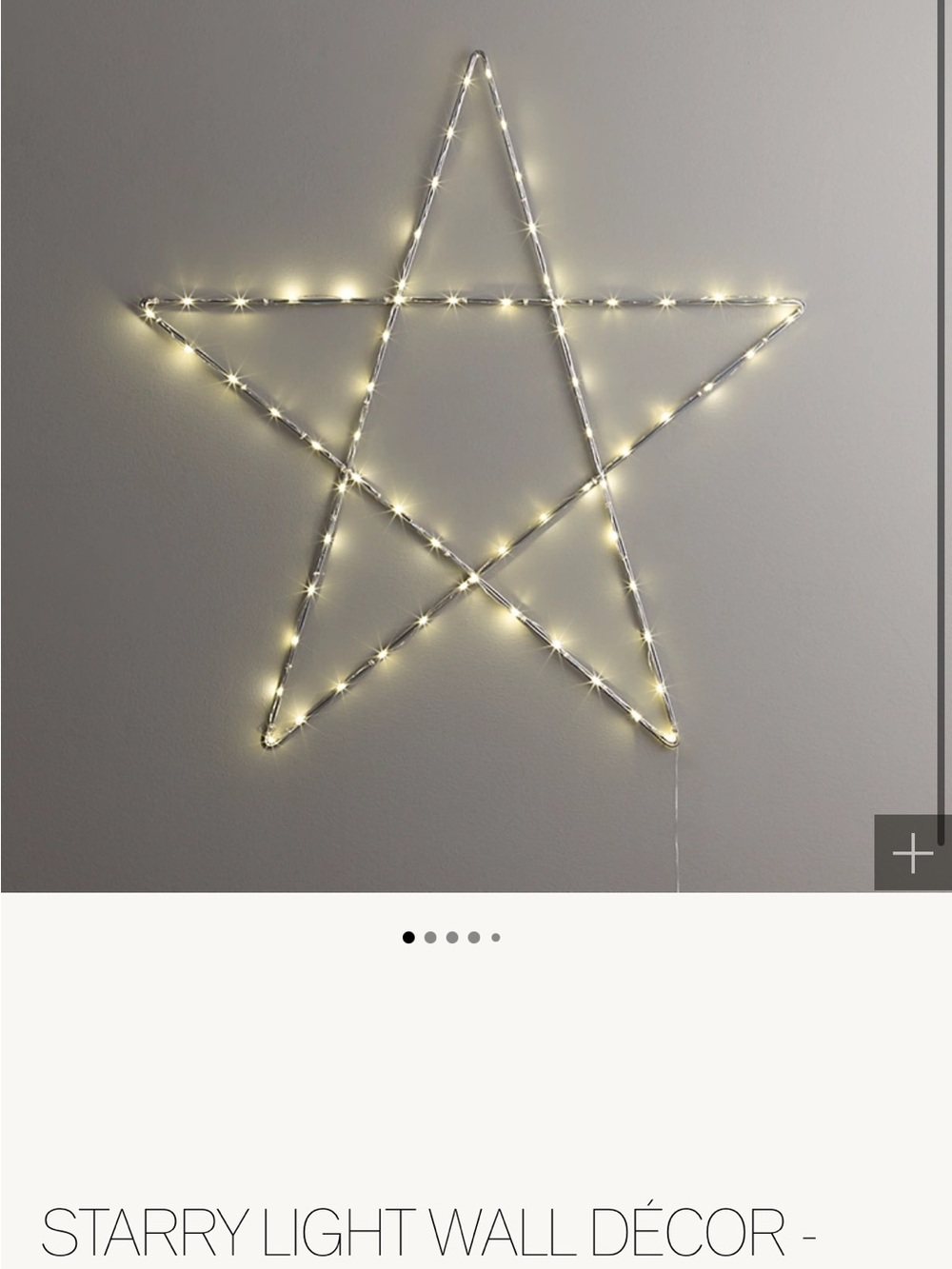 NIB Restoration Hardware Starry Star 18”